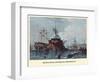 Rigging Hulk And Frigate, Portsmouth-EW Cooke-Framed Art Print