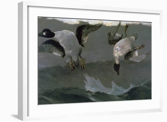 Right and Left, 1909-Winslow Homer-Framed Giclee Print