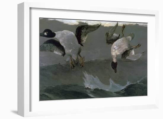 Right and Left, 1909-Winslow Homer-Framed Giclee Print