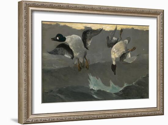 Right and Left, 1909-Winslow Homer-Framed Giclee Print