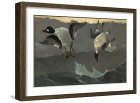 Right and Left, 1909-Winslow Homer-Framed Giclee Print