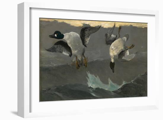 Right and Left, 1909-Winslow Homer-Framed Giclee Print