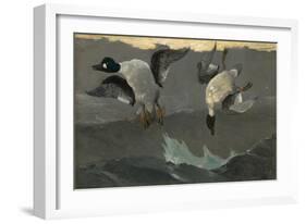 Right and Left, 1909-Winslow Homer-Framed Giclee Print