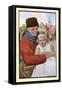 Right Beside The Zuyder Zee-George Reiter Brill-Framed Stretched Canvas