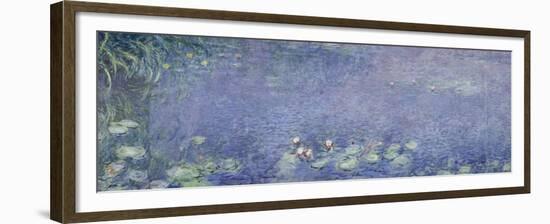Right Centre Piece of the Large Water Lily Painting in the Musée De L'Orangerie-Claude Monet-Framed Giclee Print
