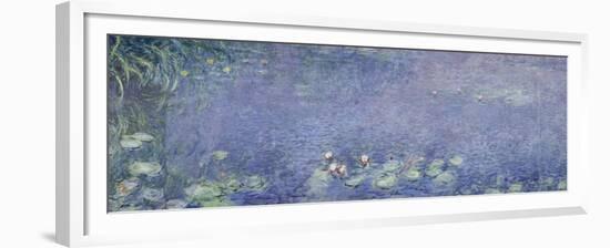 Right Centre Piece of the Large Water Lily Painting in the Musée De L'Orangerie-Claude Monet-Framed Giclee Print