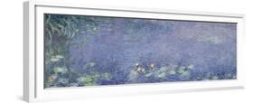 Right Centre Piece of the Large Water Lily Painting in the Musée De L'Orangerie-Claude Monet-Framed Giclee Print