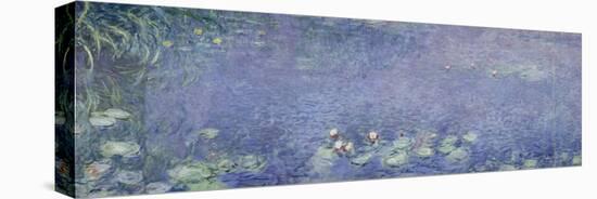 Right Centre Piece of the Large Water Lily Painting in the Musée De L'Orangerie-Claude Monet-Stretched Canvas