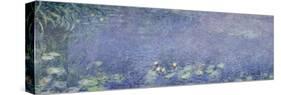 Right Centre Piece of the Large Water Lily Painting in the Musée De L'Orangerie-Claude Monet-Stretched Canvas