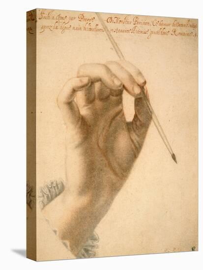 Right Hand of Artemisia Gentileschi Holding a Brush-Pierre Dumonstier II-Stretched Canvas