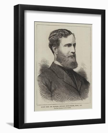 Right Honourable Sir Michael Edward Hicks-Beach, Baronet-null-Framed Giclee Print