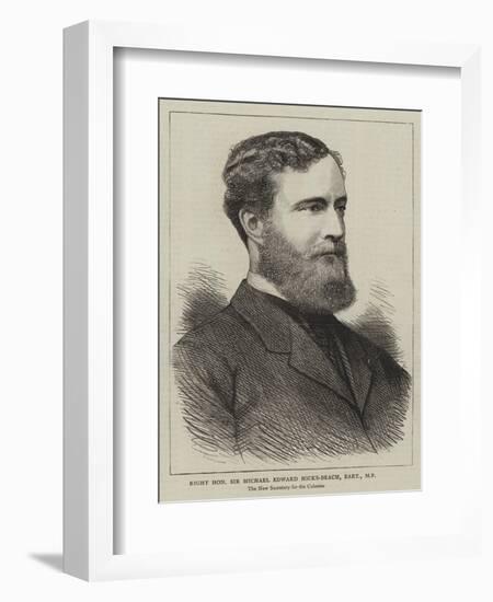 Right Honourable Sir Michael Edward Hicks-Beach, Baronet-null-Framed Giclee Print