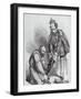 Right Leg in the Boot at Last, Caricature of Giuseppe Garibaldi and the King of Italy-null-Framed Giclee Print