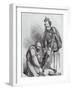 Right Leg in the Boot at Last, Caricature of Giuseppe Garibaldi and the King of Italy-null-Framed Giclee Print