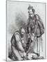 Right Leg in the Boot at Last, Caricature of Giuseppe Garibaldi and the King of Italy-null-Mounted Giclee Print