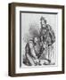 Right Leg in the Boot at Last, Caricature of Giuseppe Garibaldi and the King of Italy-null-Framed Premium Giclee Print