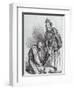 Right Leg in the Boot at Last, Caricature of Giuseppe Garibaldi and the King of Italy-null-Framed Premium Giclee Print