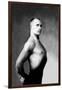 Right Profile of Bodybuilder from the Waist Up-null-Framed Art Print