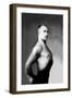 Right Profile of Bodybuilder from the Waist Up-null-Framed Art Print