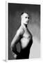 Right Profile of Bodybuilder from the Waist Up-null-Framed Art Print