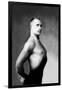 Right Profile of Bodybuilder from the Waist Up-null-Framed Art Print