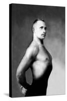Right Profile of Bodybuilder from the Waist Up-null-Stretched Canvas
