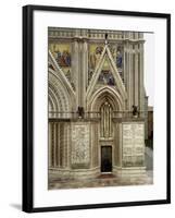 Right Side Entrance with Pointed Arches and Mosaics Depicting Nativity of Mary-null-Framed Giclee Print