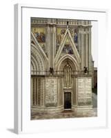 Right Side Entrance with Pointed Arches and Mosaics Depicting Nativity of Mary-null-Framed Giclee Print