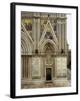 Right Side Entrance with Pointed Arches and Mosaics Depicting Nativity of Mary-null-Framed Giclee Print