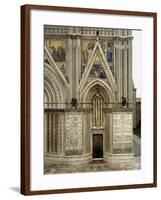 Right Side Entrance with Pointed Arches and Mosaics Depicting Nativity of Mary-null-Framed Giclee Print