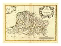 France, carte generale, c.1786-Rigobert Bonne-Art Print