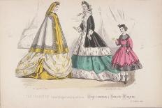 Two Women and a Child Wearing the Latest Fashions, 1864-Rigolet Rigolet-Framed Giclee Print