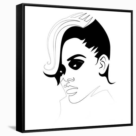 Rihanna I-Logan Huxley-Framed Stretched Canvas