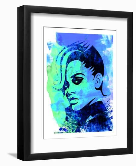 Rihanna Watercolor-Olivia Morgan-Framed Art Print