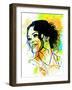 Rihanna Watercolor-Nelly Glenn-Framed Art Print