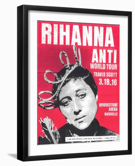 Rihanna-Print Mafia-Framed Serigraph