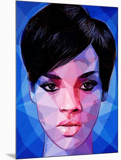 Rihanna-Enrico Varrasso-Mounted Art Print