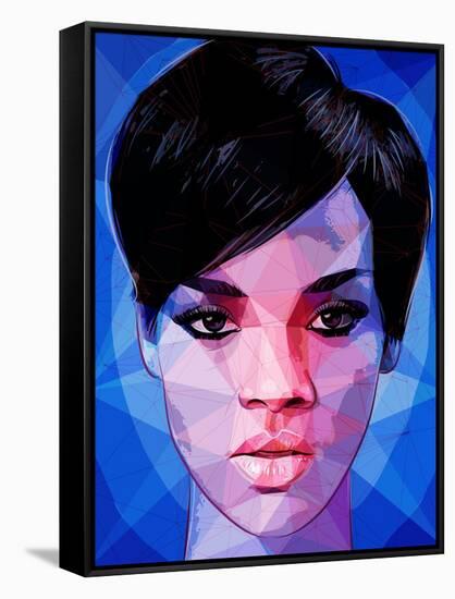 Rihanna-Enrico Varrasso-Framed Stretched Canvas