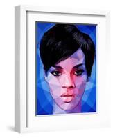 Rihanna-Enrico Varrasso-Framed Art Print