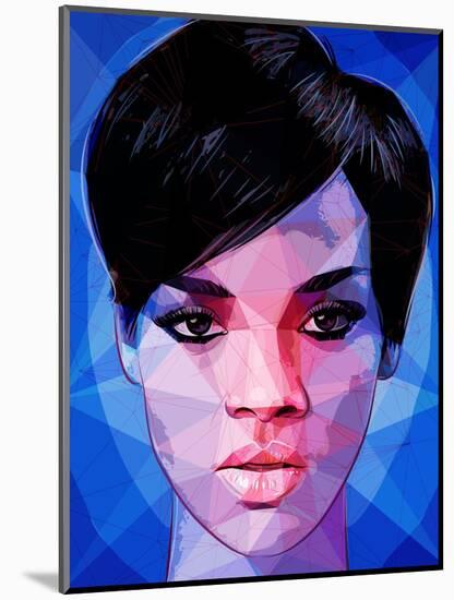 Rihanna-Enrico Varrasso-Mounted Art Print