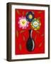 Riki's Stylized Flowers II-Chariklia Zarris-Framed Art Print