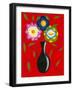 Riki's Stylized Flowers II-Chariklia Zarris-Framed Art Print