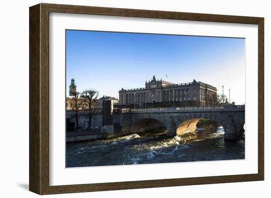 Riksdag, Norrbro Bridge, Stockholm-Frina-Framed Photographic Print