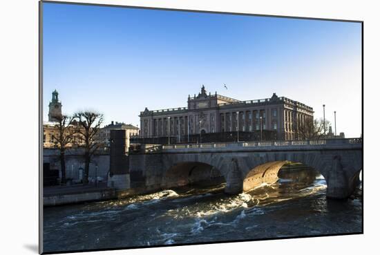 Riksdag, Norrbro Bridge, Stockholm-Frina-Mounted Photographic Print