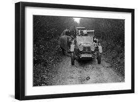 Riley Brooklands 2-seater sports of JE Lancaster taking part in the Inter-Varsity Trial, 1930-Bill Brunell-Framed Photographic Print