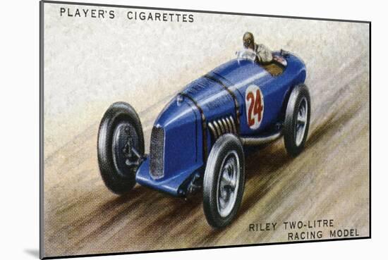 Riley Racing Car-null-Mounted Art Print
