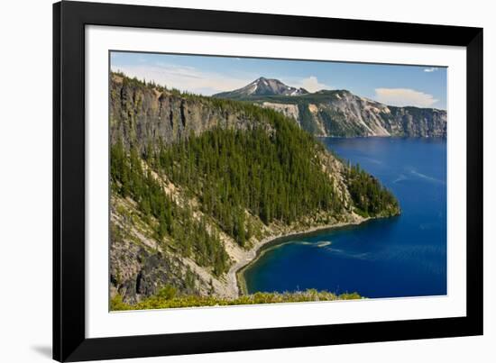 Rim, Crater Lake, Crate Lake National Park, Oregon, USA-Michel Hersen-Framed Photographic Print