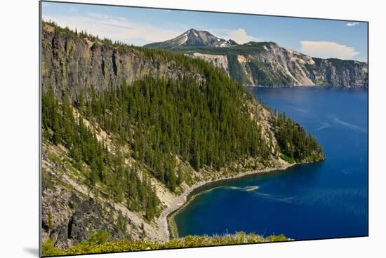 Rim, Crater Lake, Crate Lake National Park, Oregon, USA-Michel Hersen-Mounted Photographic Print