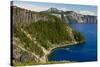 Rim, Crater Lake, Crate Lake National Park, Oregon, USA-Michel Hersen-Stretched Canvas