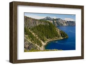 Rim, Crater Lake, Crate Lake National Park, Oregon, USA-Michel Hersen-Framed Photographic Print